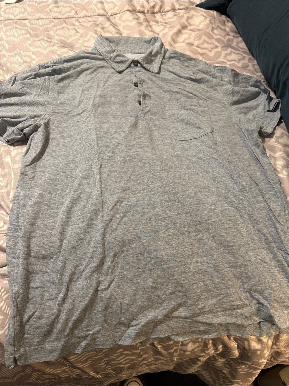 Banana Republic Men's Light Heather Gray Polo